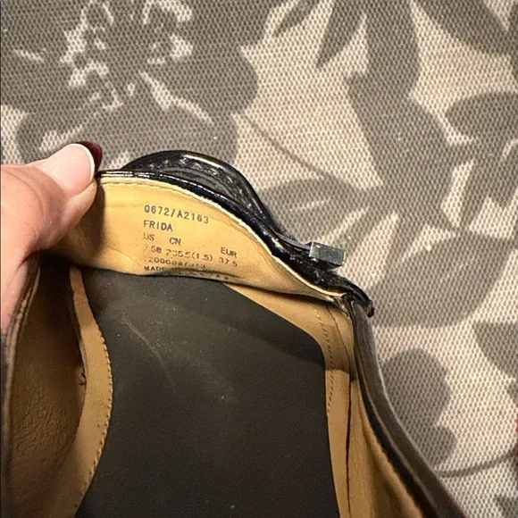 Coach Women's Black Signature patent trim Loafers - Picture 9 of 10